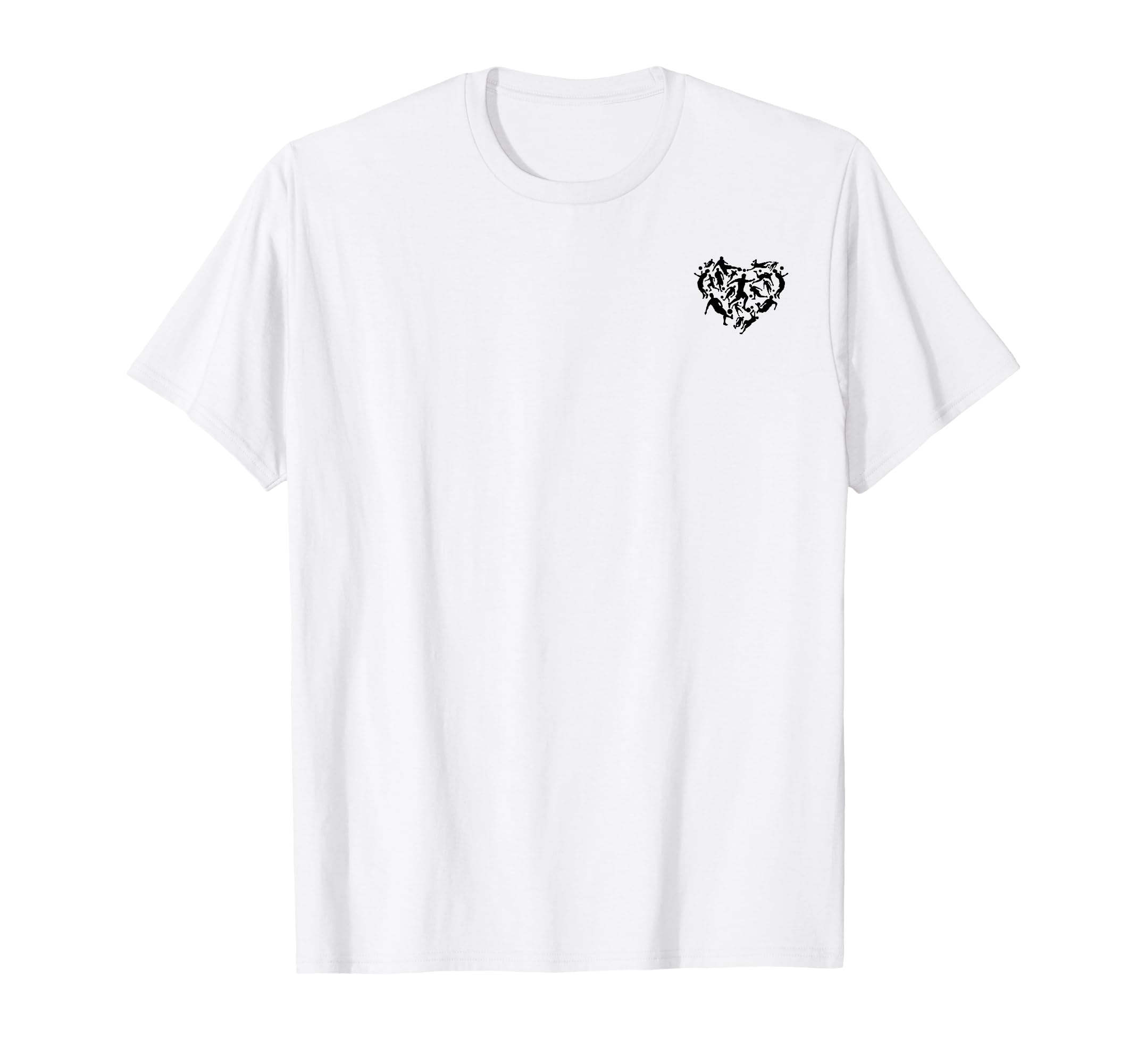 Playing Soccer Heart Soccer Player T-Shirt - Streetwear Style Unisex