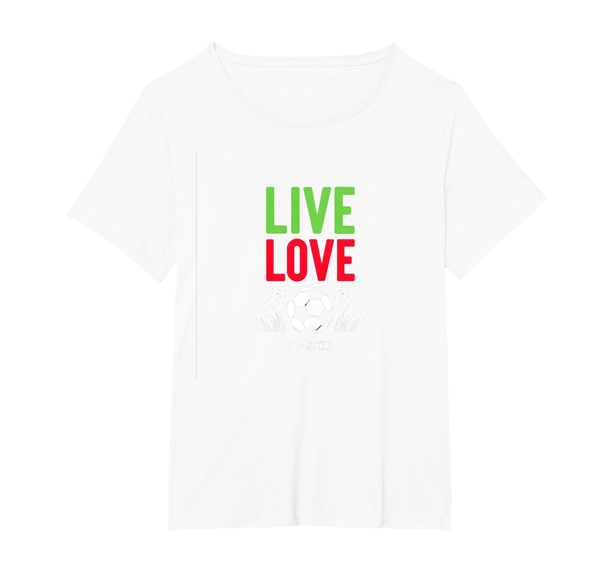 Live Love Soccer Inspiring Sports Fan T-Shirt - Novelty Apparel Unisex