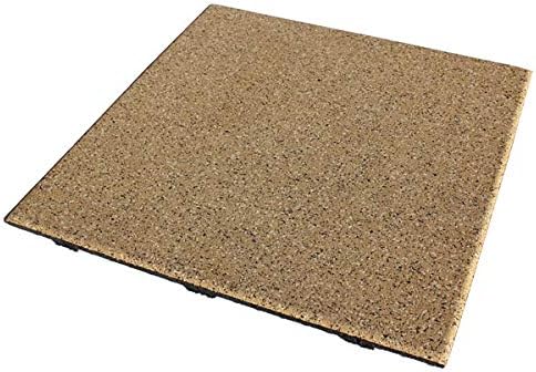 American Floor Mats - Extreme Rubber Gym Tiles - 1 Inch Thick Colorful Rubber Gym Tiles - Superior Shock and Sound Absorbing Tiles - 35% Grey/White 10 Tile Pack (Covers 40 Sq Ft)
