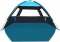 COMMOUDS Beach Tent Sun Shade for 3/4-5/6-7/8-10 Person, UPF 50+ Beach Sun Shelter Canopy Tent, Lightweight, Easy Set Up and Carry
