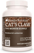 Cat’s Claw Bark & Root | 1,000 mg, 60 Vegan Capsules Herbal Dietary Supplement | Two Month Supply