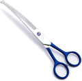 LovinPet Pet Grooming Scissors Curved Right/Left-Handed Pet Round-Tip Grooming 6CR Stainless Steel Safety trimming shears for Dogs and Cats (Easy use Curved Scissor)