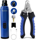 Dog Nail Grinder Quiet: Silent Grind Pro Dog Nail Trimmers - Cat Nail Clippers for Indoor Cats - Dog Nail Trimmers for Large Medium Small Dogs and Cats