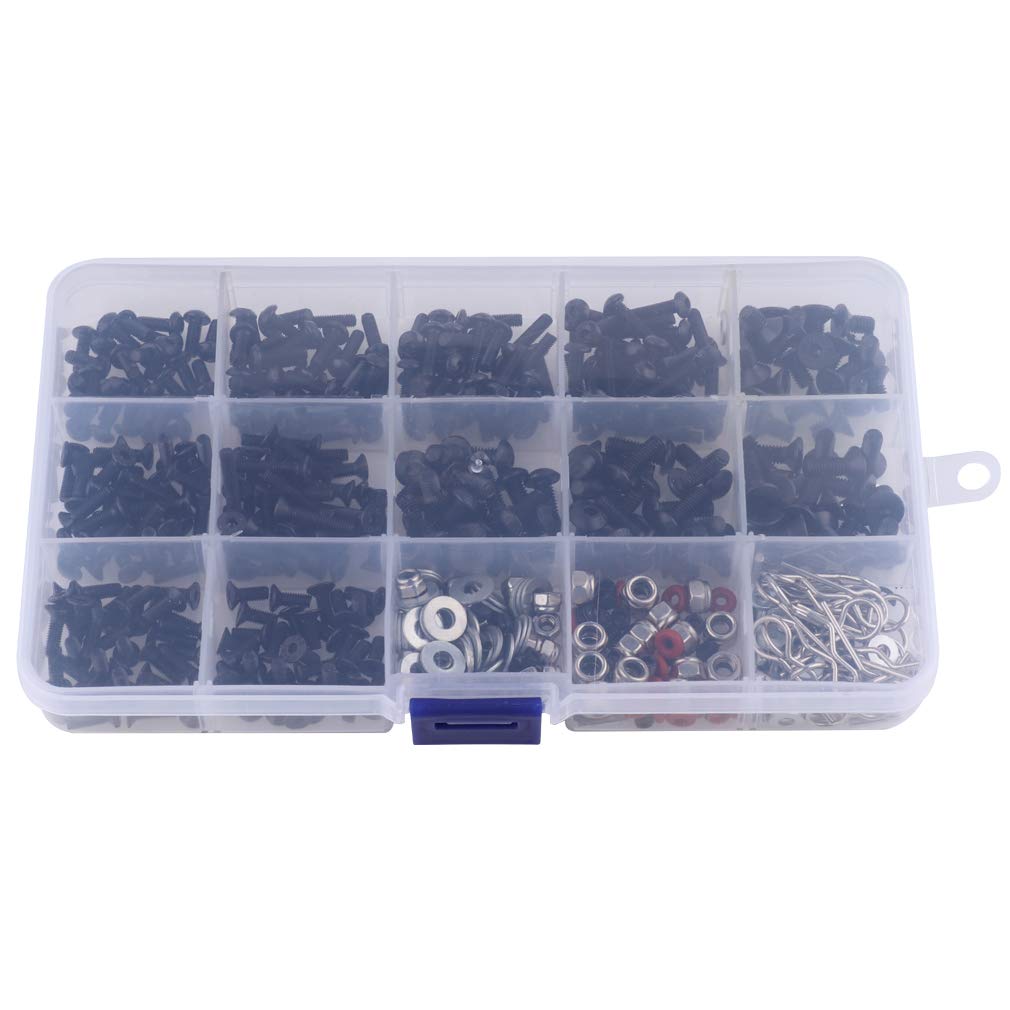 IRonManRc 520pcs Universal RC Screw Kit Screws 1/8 1/10 Rc Cars