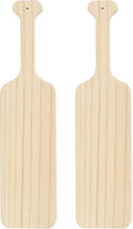 BATTIFE 2Pack 15 Inch Greek Fraternity Paddle, Unfinished Solid Pine Wood Paddles, Wooden Sorority Frat Paddle for Arts Crafts
