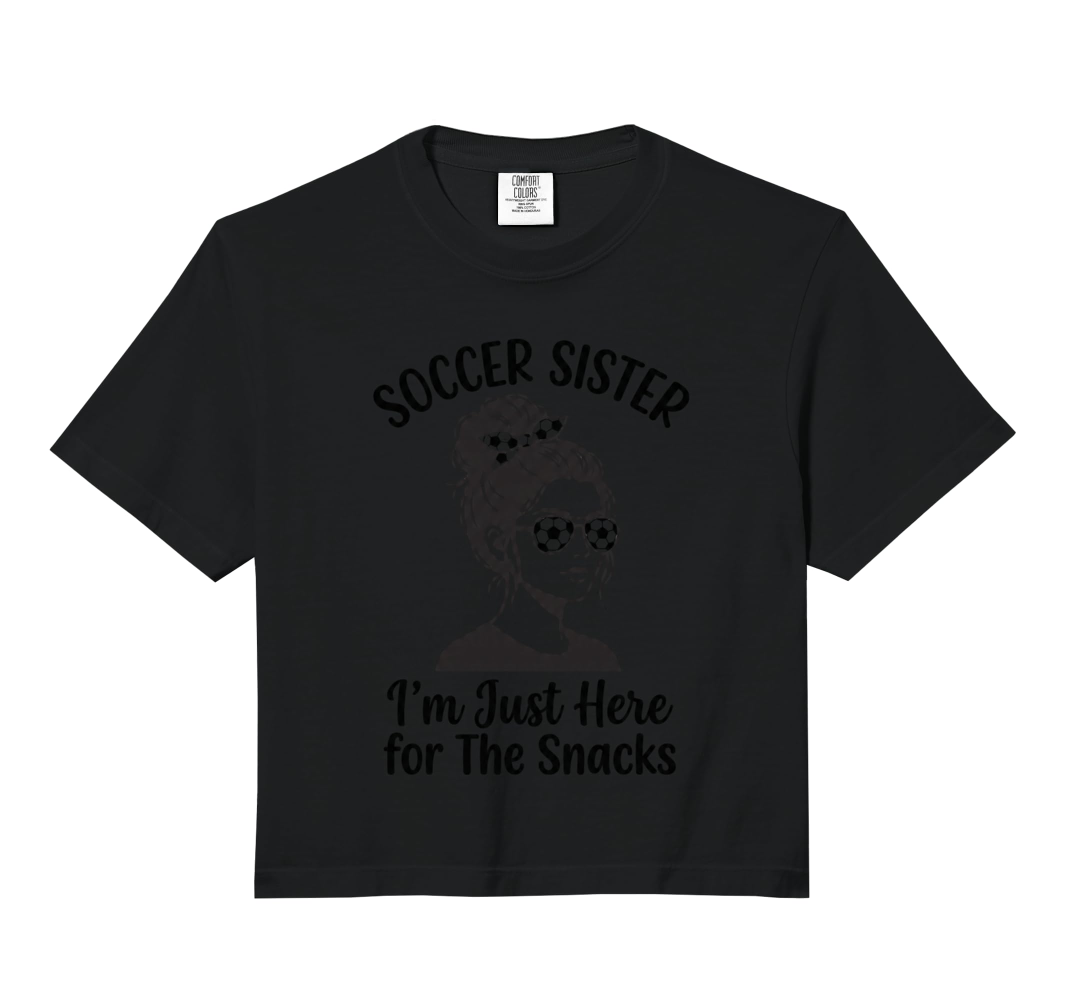 Soccer Sister Im Just Here Snacks Hoodie - Novelty Apparel for Adults