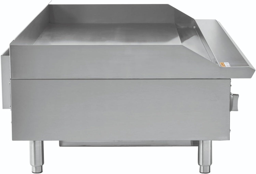 Kratos 29Y-006 48" Commercial Restaurant Gas Countertop Griddle, Manual Controls, 4 Burners, 120,000 BTU Output