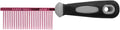Resco Professional Anti-Static Dog, Cat, Pet Comb for Grooming, Steel Pins, Medium Tooth Spacing, Candy Red