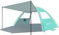 Gorich Beach Tent with Canopy - Easy Setup 3-4/5-6/7-8 Person Portable Sun Shelter, UPF 50+ UV Protection Sun Shade, Lightweight & Compact Beach Cabana for Family Travel