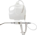 20ML Veterinary Metal Feeding Gun, Continuous Drench Gun Dosing Device Veterinary Adjustable Medicine Dispenser Husbandry Autonomous Feeding Tool, for Pig Cow, Sheep, Horse (White Color, 20ML+Kettle)