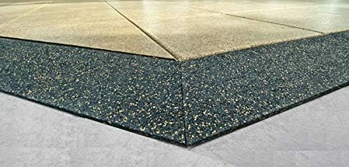 American Floor Mats - 1 Inch Thick Colorful Gym Tiles - Superior Shock Absorbing - 35% Green/Grey/White - 2' x 2' Single Tile (Covers 4 Sq Ft)