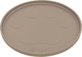 Dog Food Mat Round 10" - Raised Edges Dogs Mat for Food and Water Prevent Spill, Waterproof Cat Food Mats Protect Floors, Easy Clean Dog Bowl Mats for Food and Water, Silicone Pet Feeding Placemats