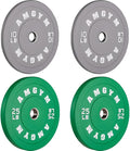 2 Inch Bumper Plates，10-500lbs，Barbell Rubber Olympic Weight Plates Set for Home Gym, Strength Training & Weight Lifting, Multiple Options Colors
