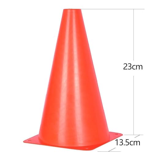 Alyoen 9 inch Traffic Cones, Plastic Sports Cones, Soccer Training Cones for Outdoor Activity & Festive Events (Sets of 10/15/ 20)