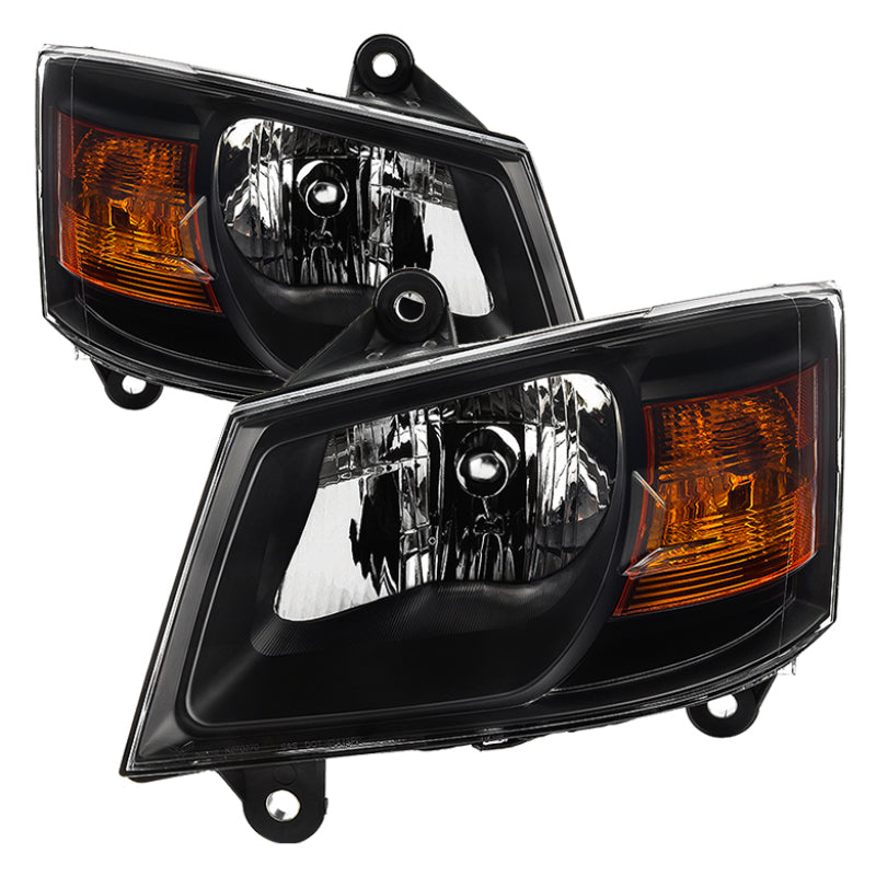 SPYDER xTune Dodge Grand Caravan 08-10 OEM Style Headlights-Black HD-JH-DGC08-AM-BK 9035173