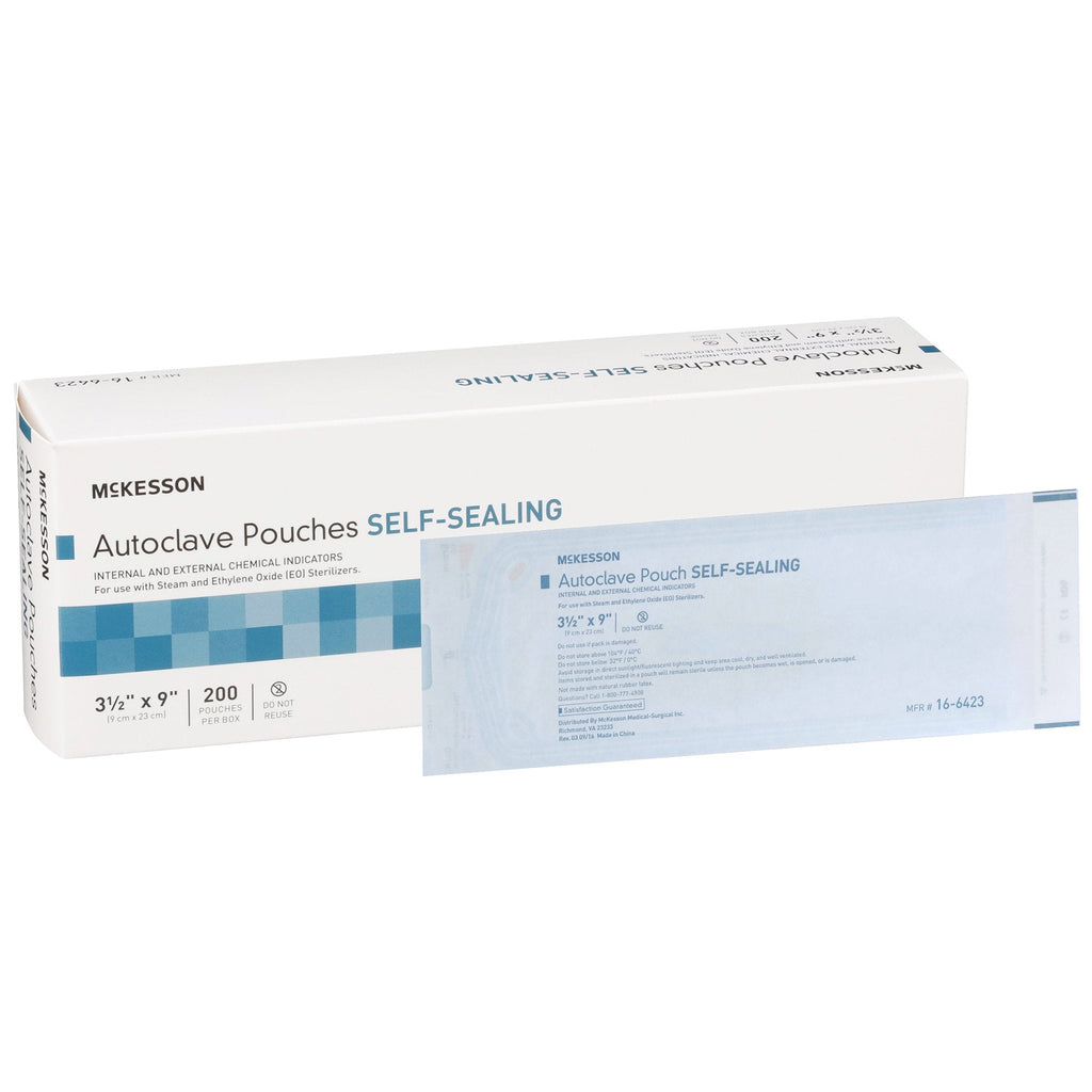McKesson Sterilization Pouch, 3½ x 9 Inch 16-6423