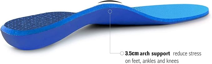 Plantar Fasciitis Feet Insoles Arch Supports Orthotics Inserts Relieve Flat Feet, High Arch (Mens 5-5 1/2 | Womens 7-7 1/2)