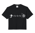 Funny Soccer Player Heart Pulse Sport Hoodie - Graphic Print for Adults