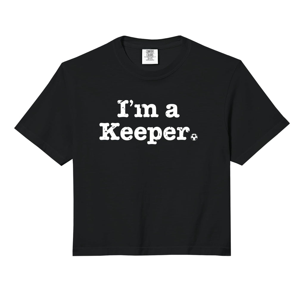 Funny Soccer Im Keeper Distressed Sweatshirt - Novelty Apparel for Adults