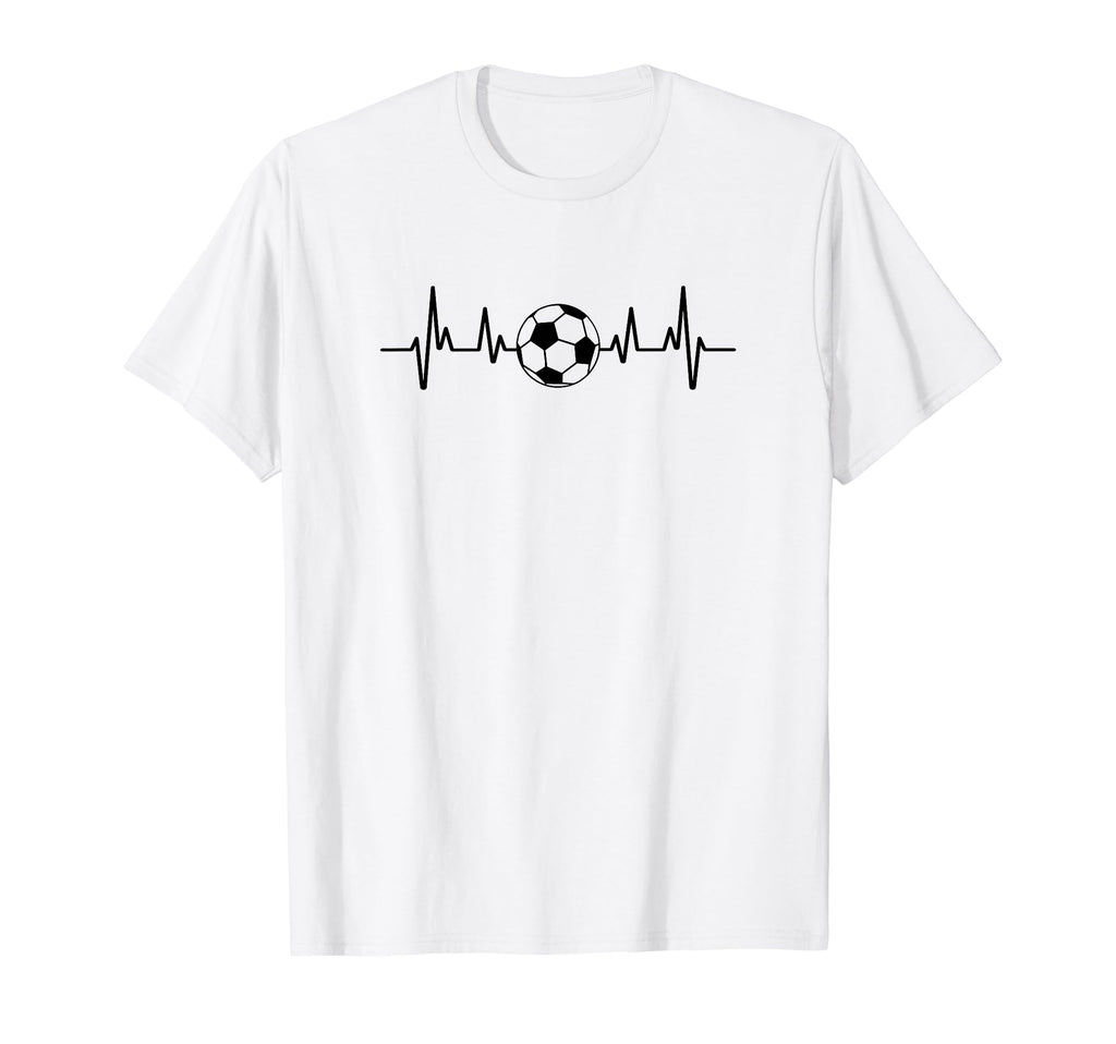 Soccer Heartbeat Sports Soccer Gift T-Shirt - Custom Art Print Unisex