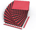 Norsk Dual-Sided Reversible 1/2" Foam Exercise Mats for Home Gym - Interlocking EVA Foam Tiles