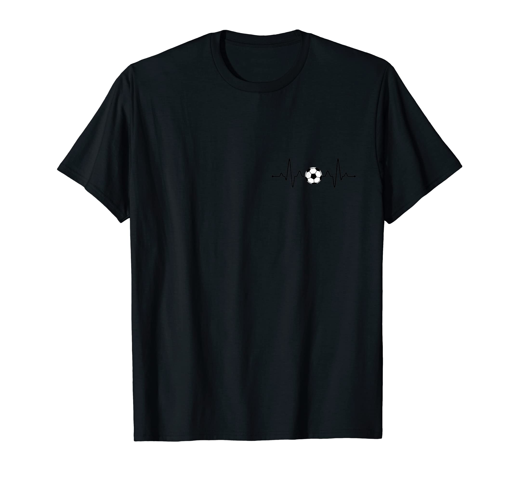 Heartbeat Soccer T-Shirt - Fun Novelty Design Men Women