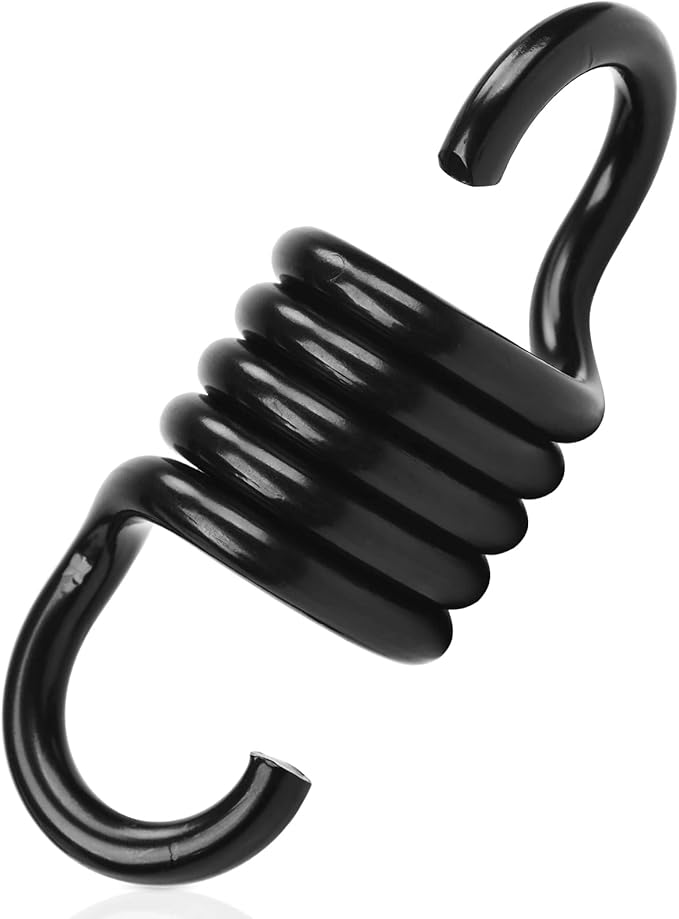 Hammock Spring Swing Hammoch Springs for Hanging Porch Chair 550lbs Weight Capacity,Black