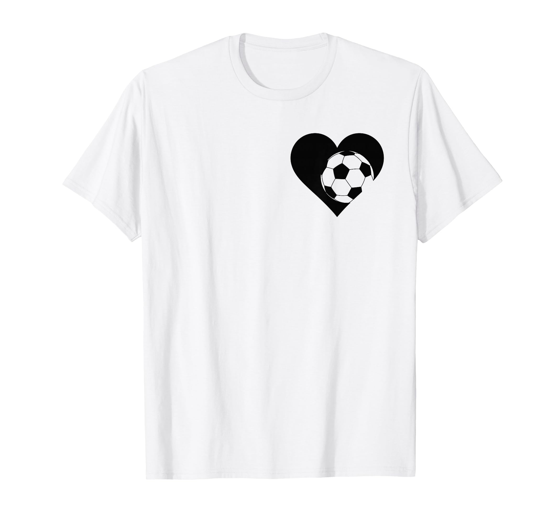 Soccer Love Heart Fans And Players T-Shirt - Unique Graphic Unisex