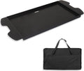 Weber Traveler Griddle Plate, Cast Iron, Black, Rectangular, 24.5'L x 11.5'W x 2'H, Fit for Weber Traveler Grills 9010001 9020001 9030001 9013001 9011701, Replacement Part 7034, with Carry Bag