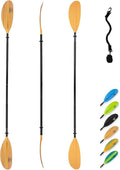 OCEANBROAD Kayak Paddle 86in/218cm, 90.5in/230cm, 95in/241cm Alloy Shaft Kayaking Boating Canoeing Oar with Paddle Leash