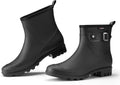 HISEA Women's Ankle Rain Boots Waterproof, Fashion Short Garden Shoes Anti-slip for Women with Comfortable Insole