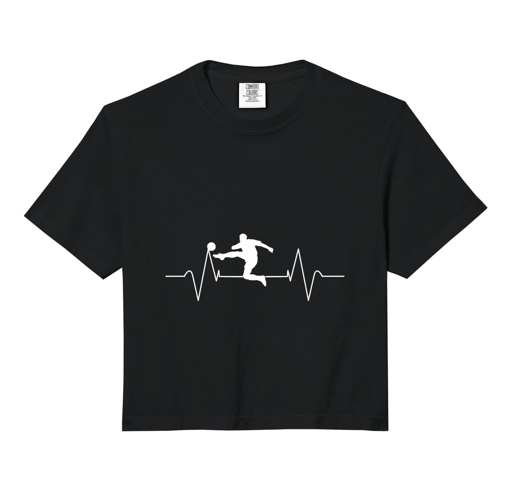 Soccer Heartbeat Soccer Player Gift Comfort T-Shirt - Graphic Print Unisex