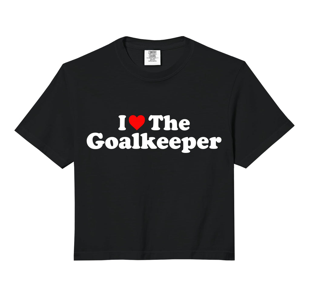 I Love Goalkeeper Heart Soccer T-Shirt - Aesthetic Graphic for Adults