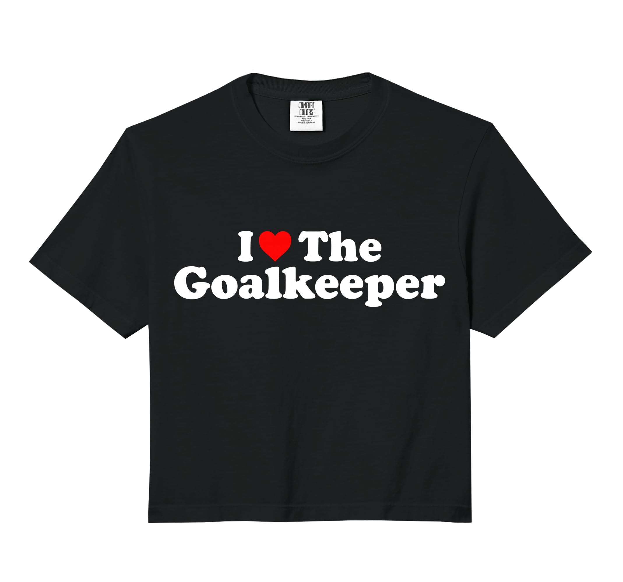 I Love Goalkeeper Heart Soccer T-Shirt - Aesthetic Graphic for Adults