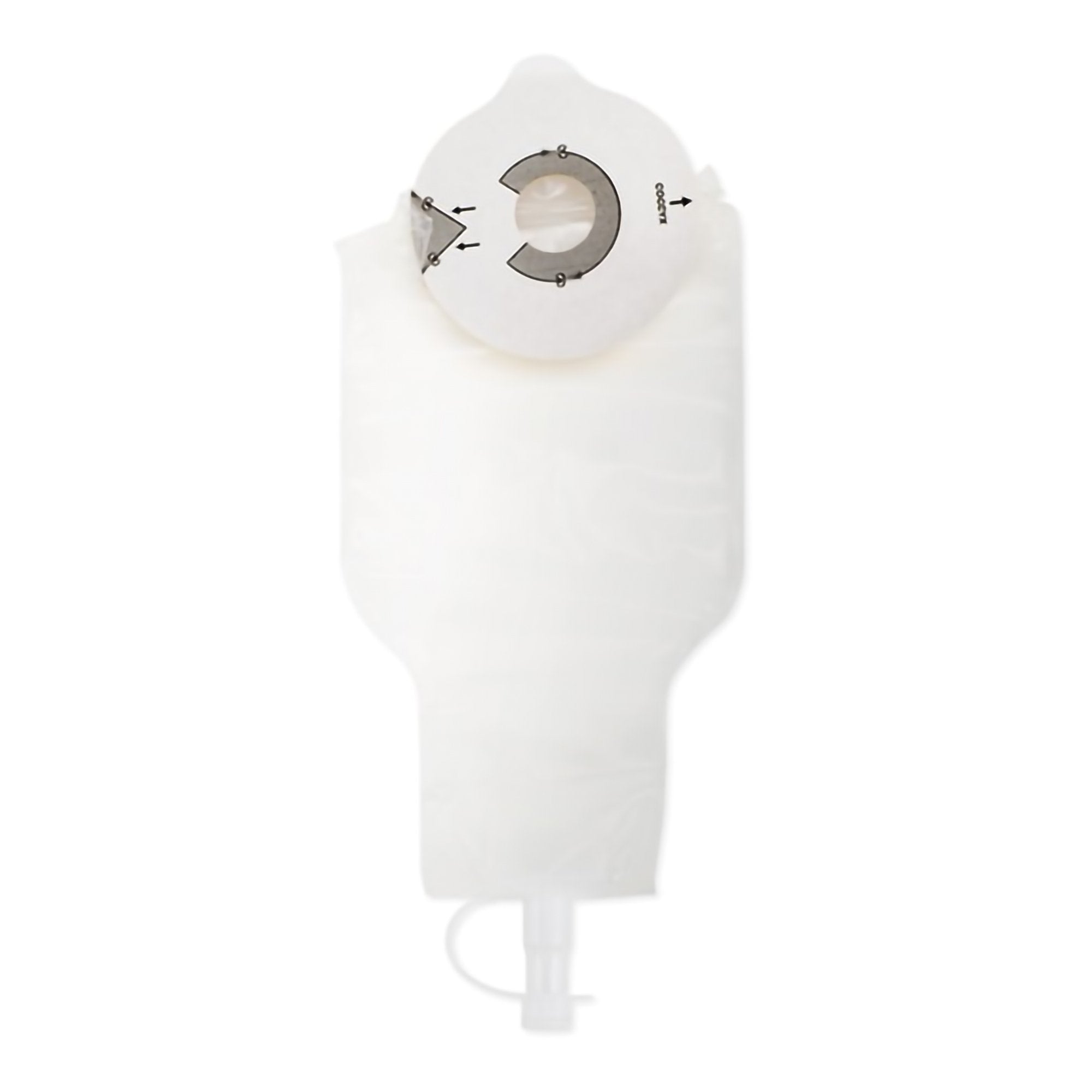 Flextend™ One-Piece Opaque Rectal Collection Pouch with SoftFlex, 12-Inch Length 9821