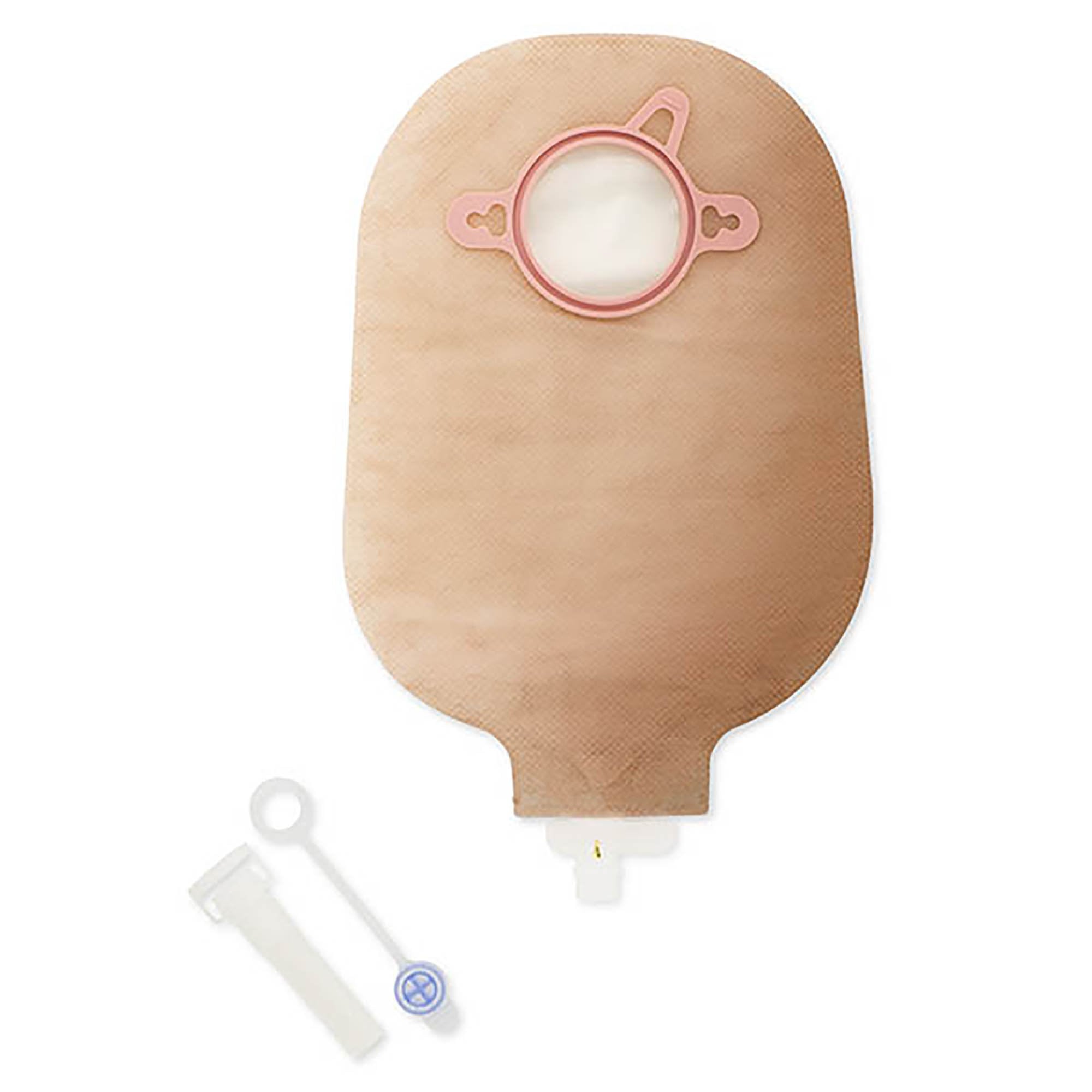 New Image™ Two-Piece Transparent Urostomy Pouch, 57 mm Flange, Red Color Match 18403