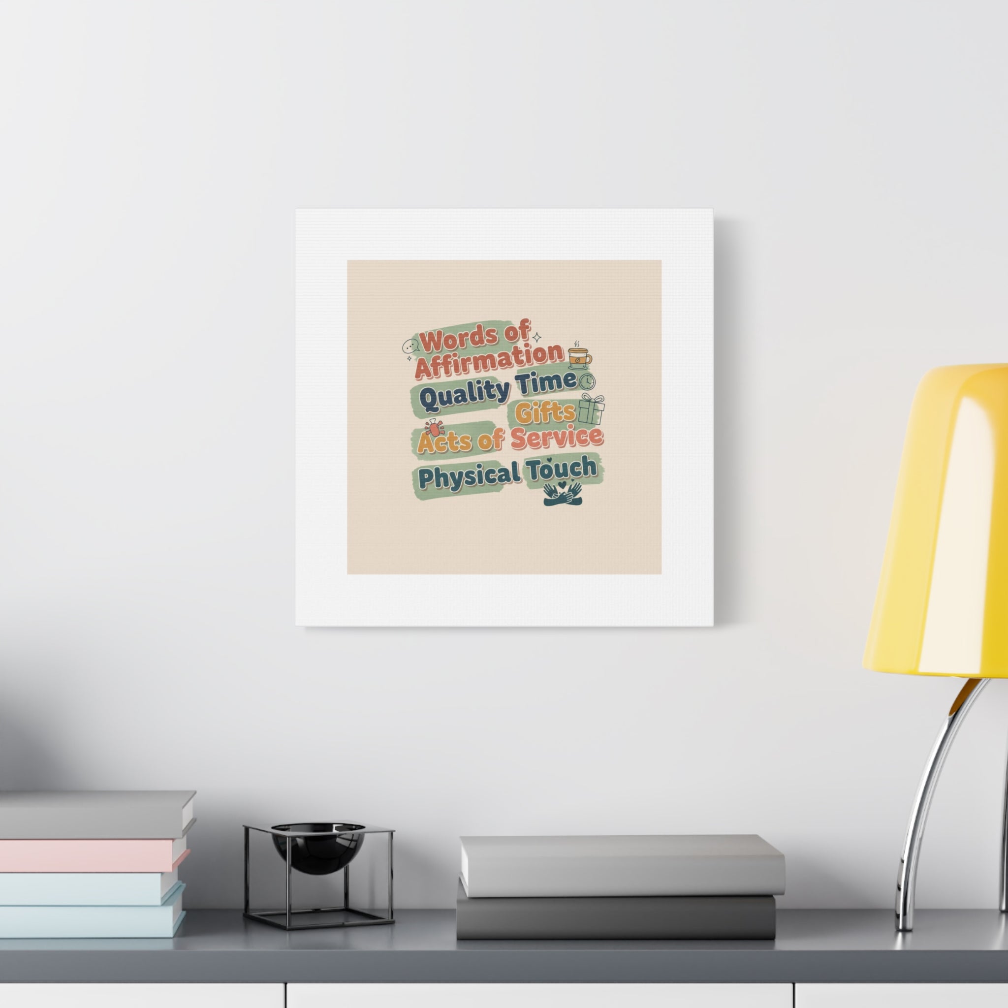 Love Languages List Matte Canvas Wall Art | love language meme, relationship humor