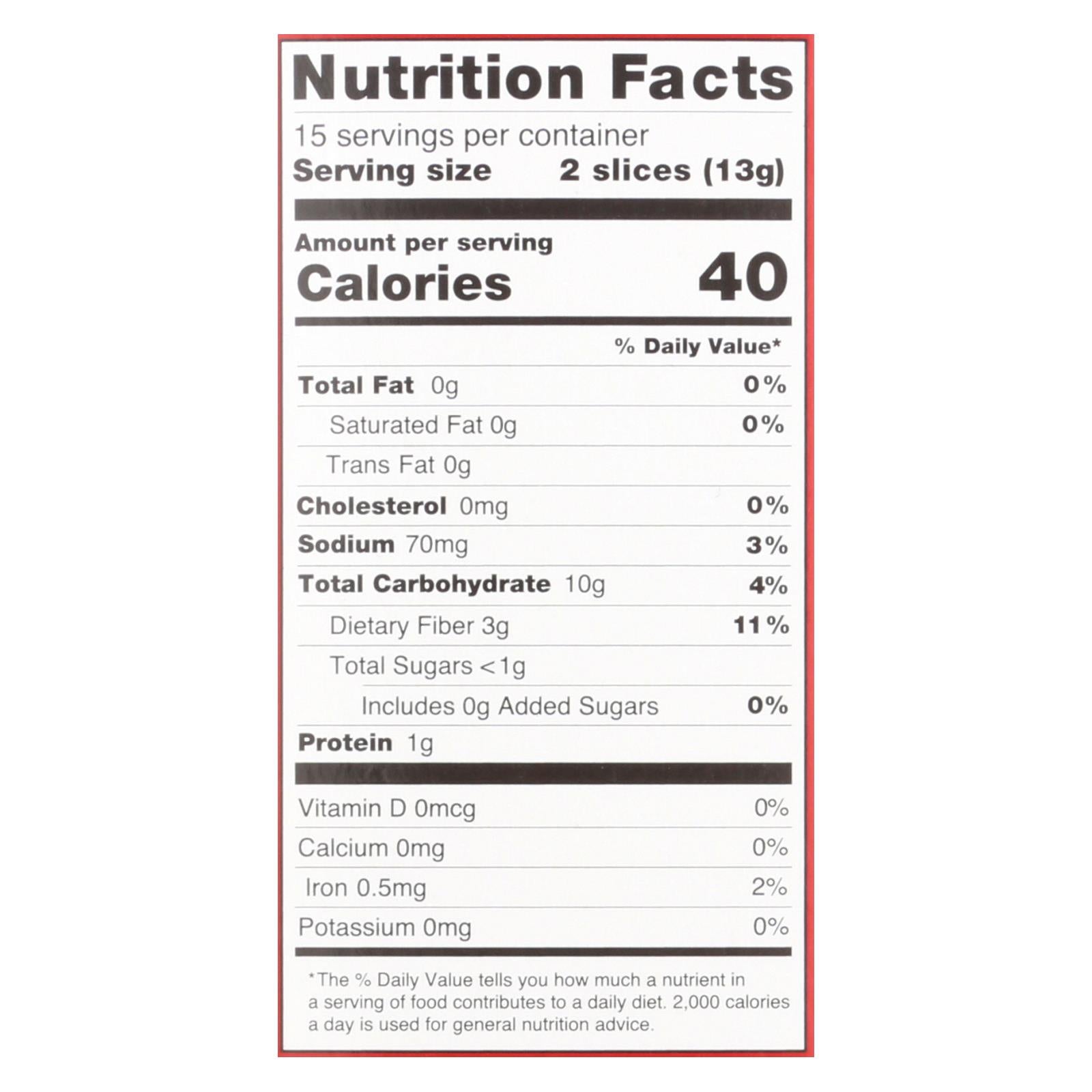 Finn Crisp Original Whole Grain, 7 Oz. (Pack of 9)