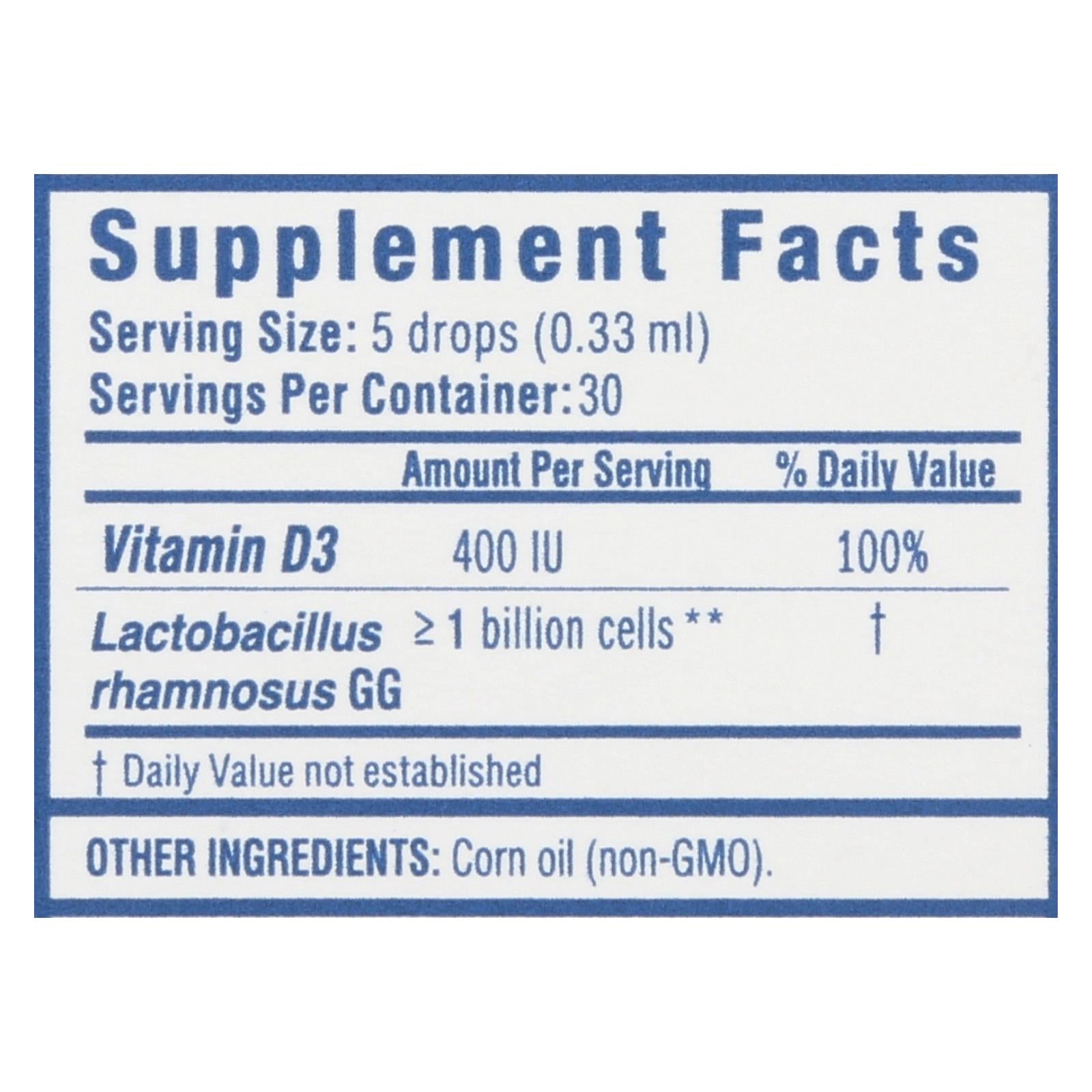 Mommy's Bliss Probiotic Drops with Vitamin D (0.34 Fl Oz)