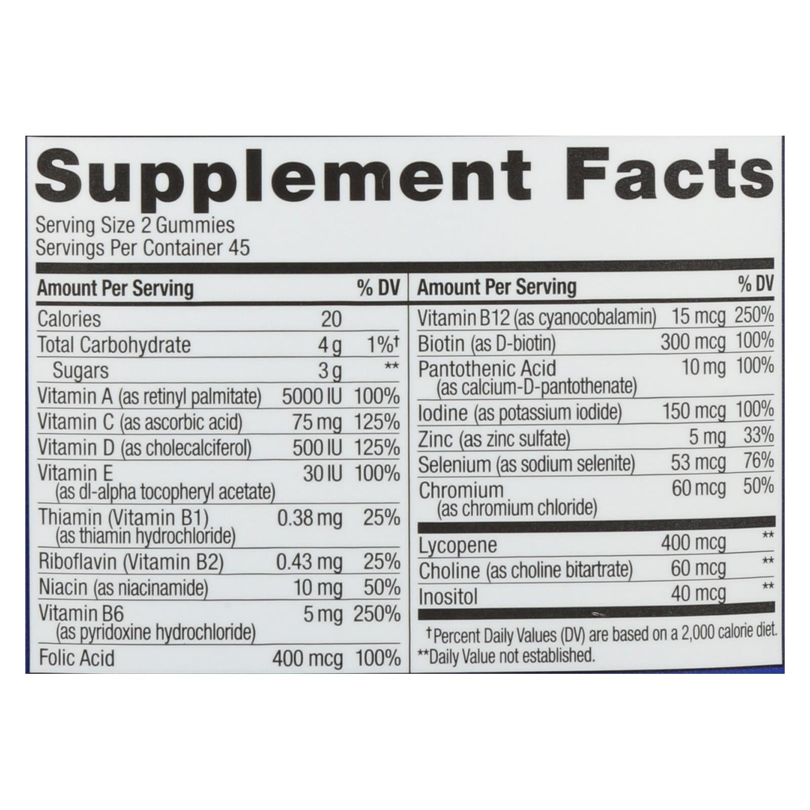 Olly Mens Multi Blackberry Gummies 90 Count