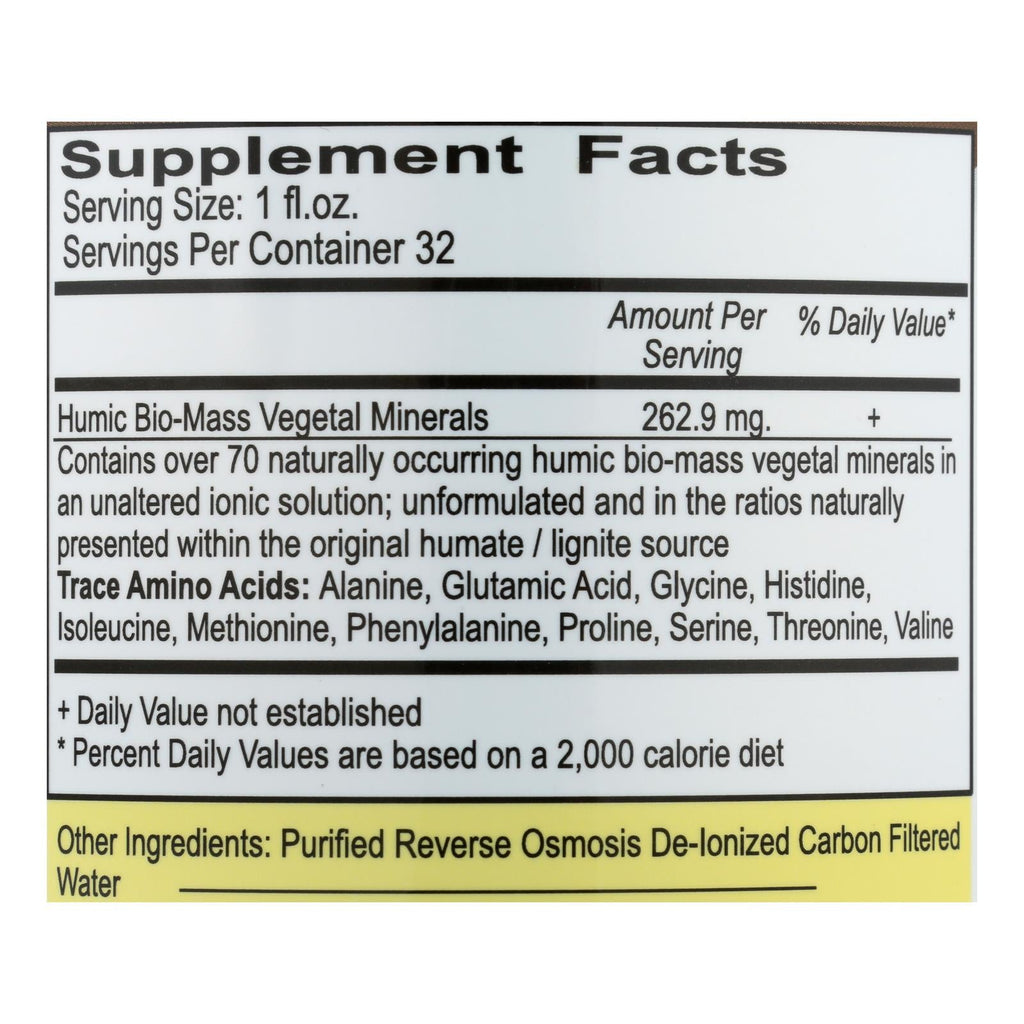 Vital Earth Humic Minerals Liquid Concentrate (32 Fl Oz.)