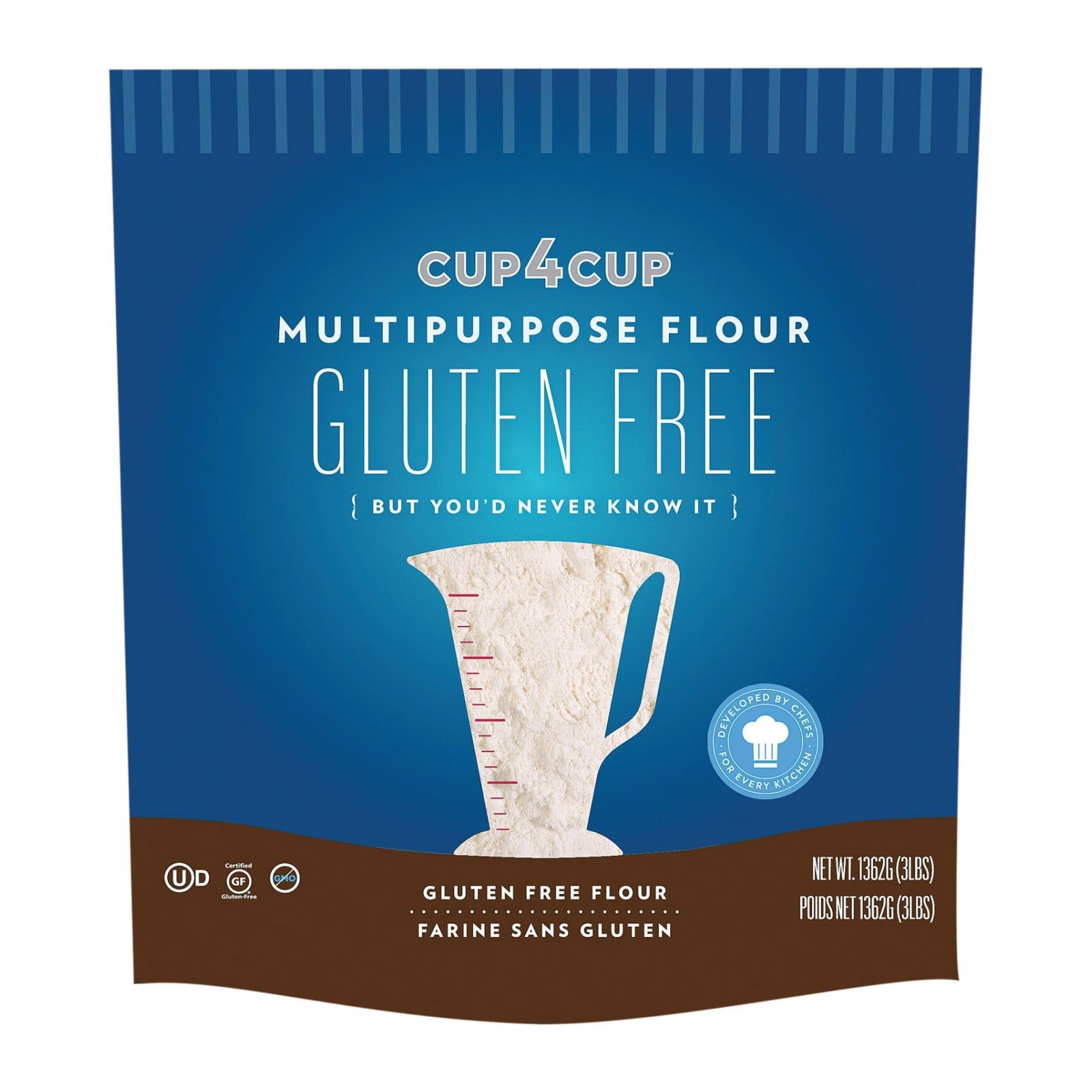 Cup 4 Cup Premium Gluten Free Multipurpose Flour Blend (Pack of 6 - 3 Lb.)