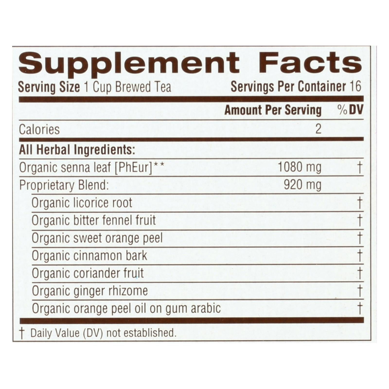 Traditional Medicinals Organic Smooth Move Tea, 16 Bags, Pack of 6
