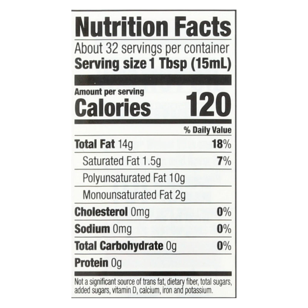 Spectrum Naturals Premium Refined Walnut Oil, Pack of 12 - 16 Fl Oz.