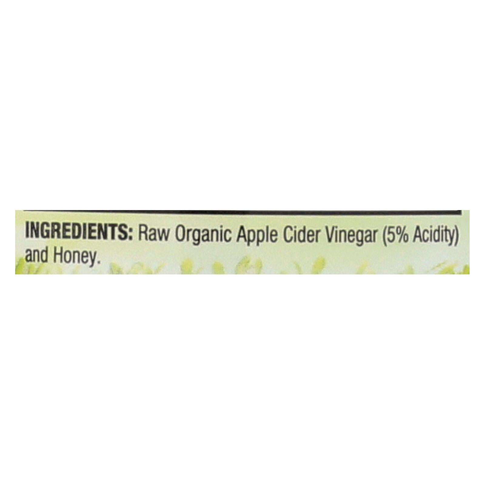 Dynamic Health Apple Cider Vinegar with The Mother and Honey - 16 Oz Glass Bottle