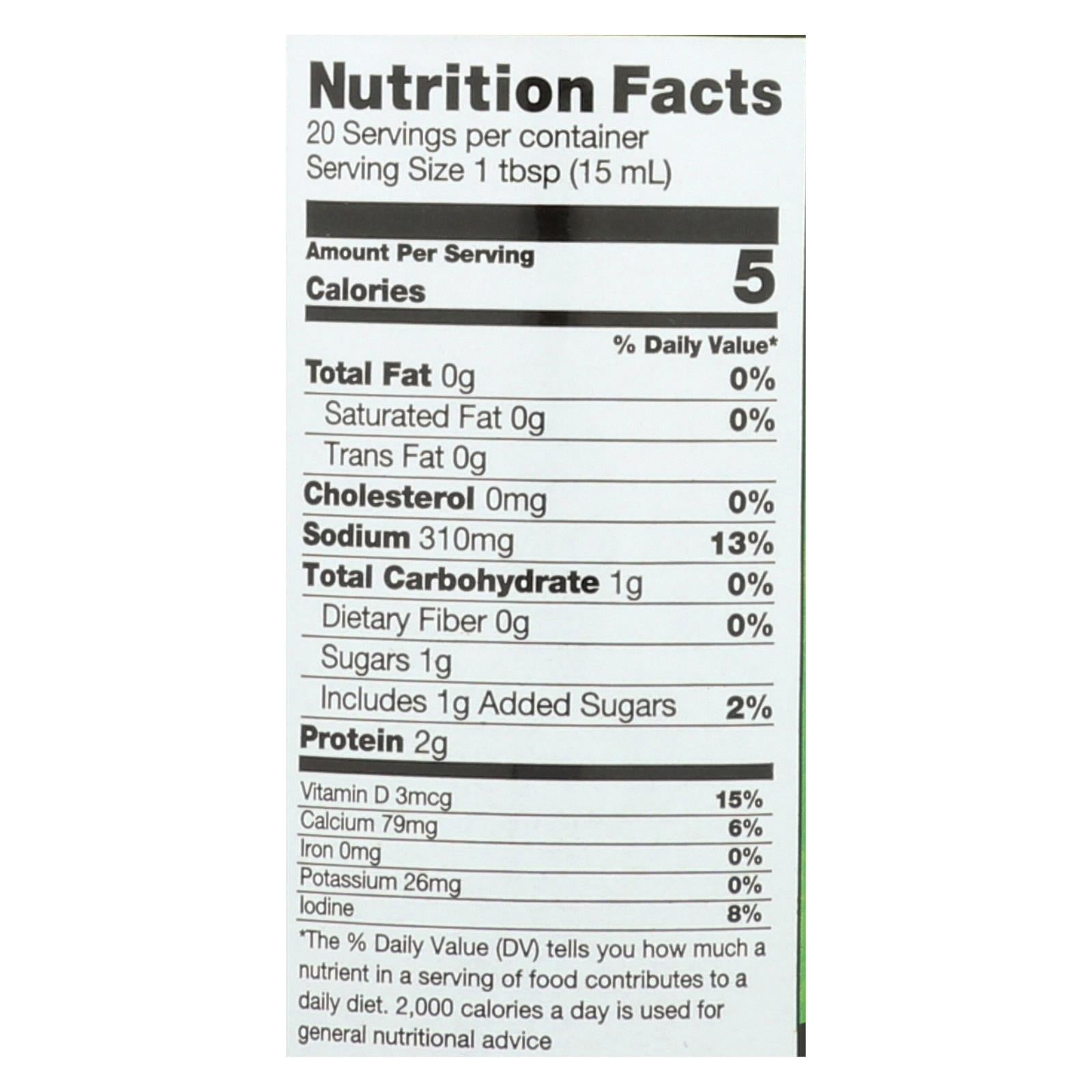 Ocean's Halo Salt-Free Soy Sauce, Lower Sodium, 10 Fl Oz (Pack of 12)