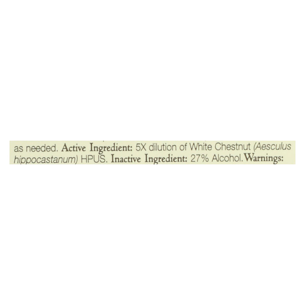 Bach Flower Remedies Essence White Chestnut, 0.7 Fl Oz