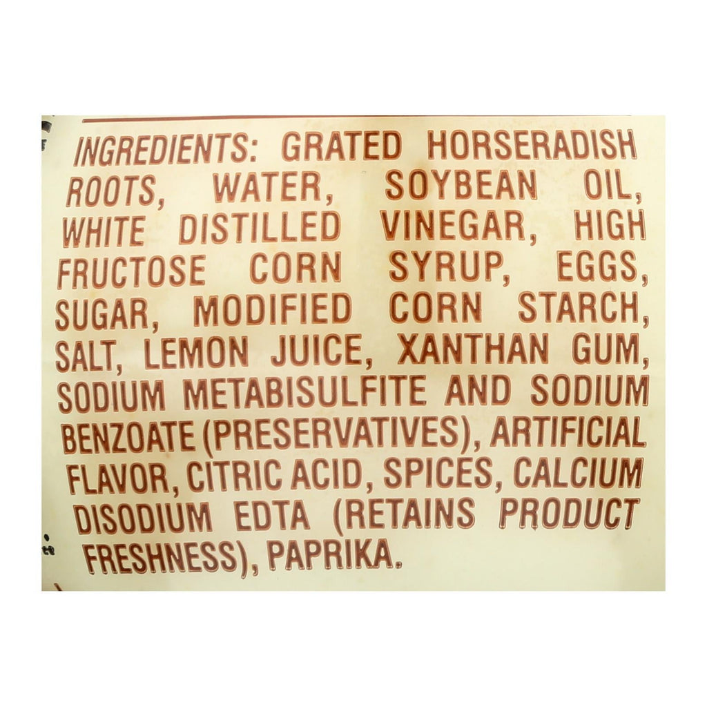 Inglehoffer, Smooth and Tangy Cream Style Horseradish, 3.75 oz, Pack of 12