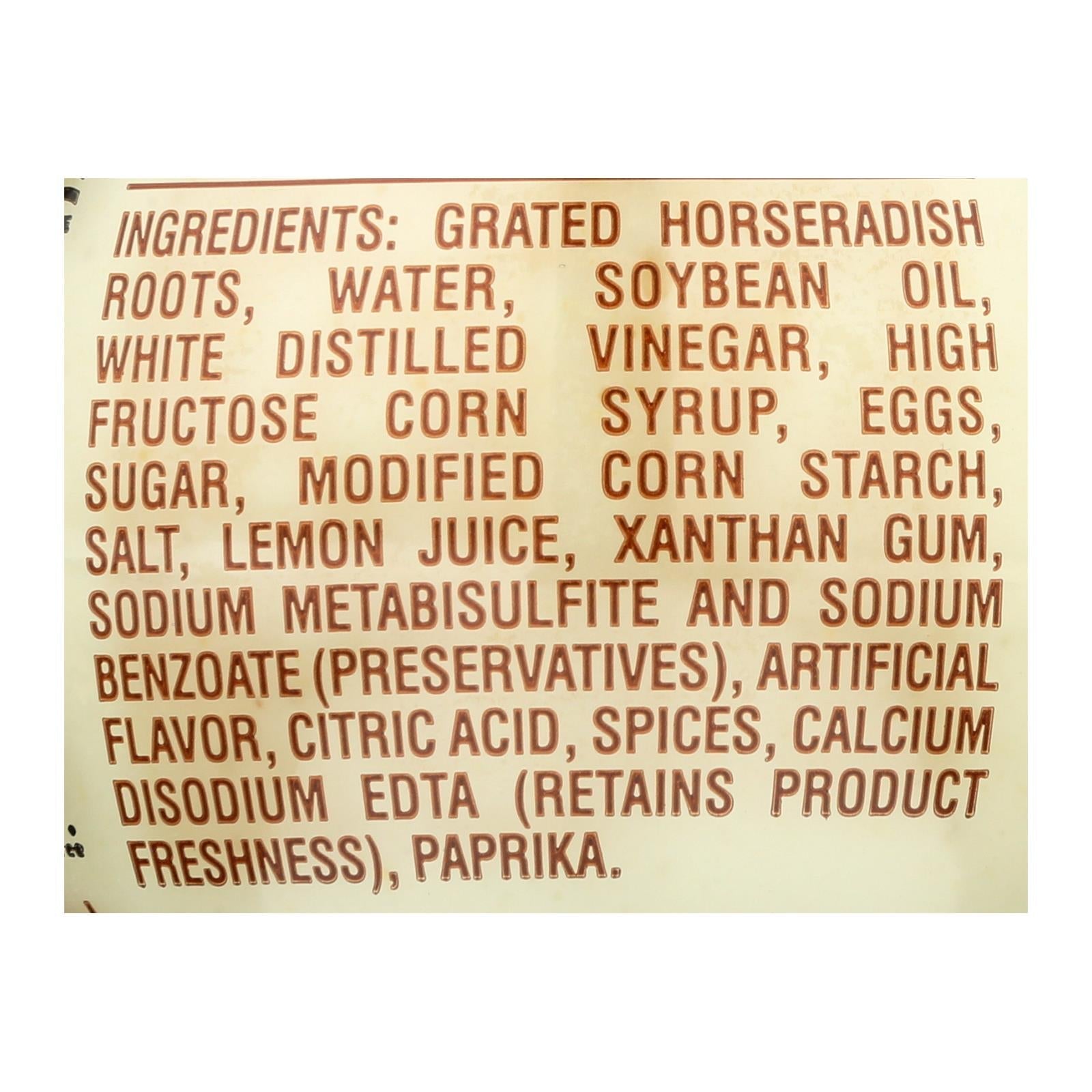 Inglehoffer, Smooth and Tangy Cream Style Horseradish, 3.75 oz, Pack of 12