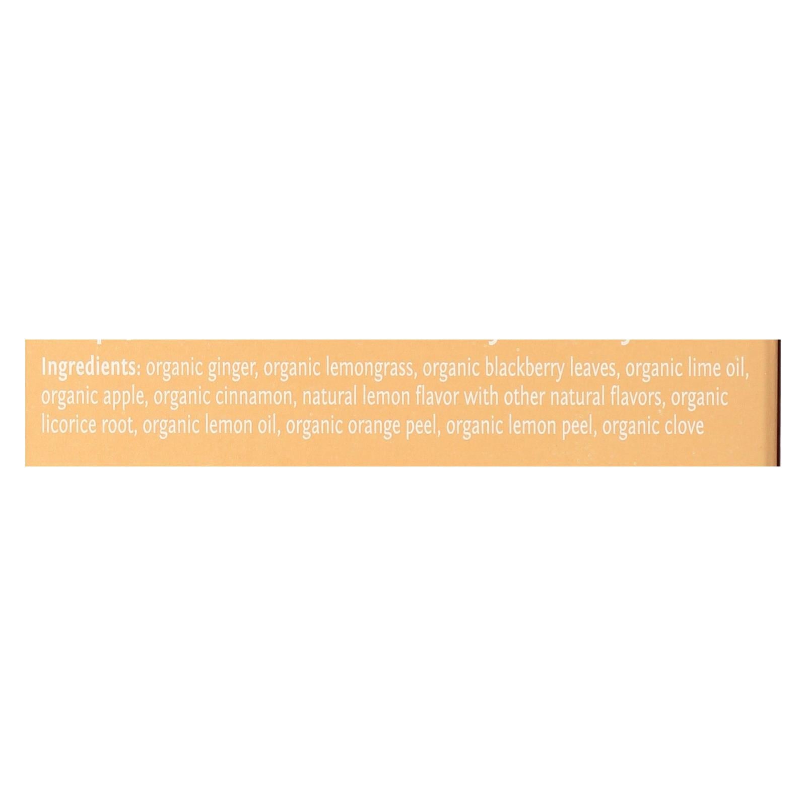 Bigelow Organic Lemon Ginger Herbal Tea, 20 Tea Bags Per Box (Pack of 6)